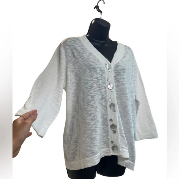 Haiku|| 100% cotton Cardigan Size Small/Medium - Picture 2 of 5